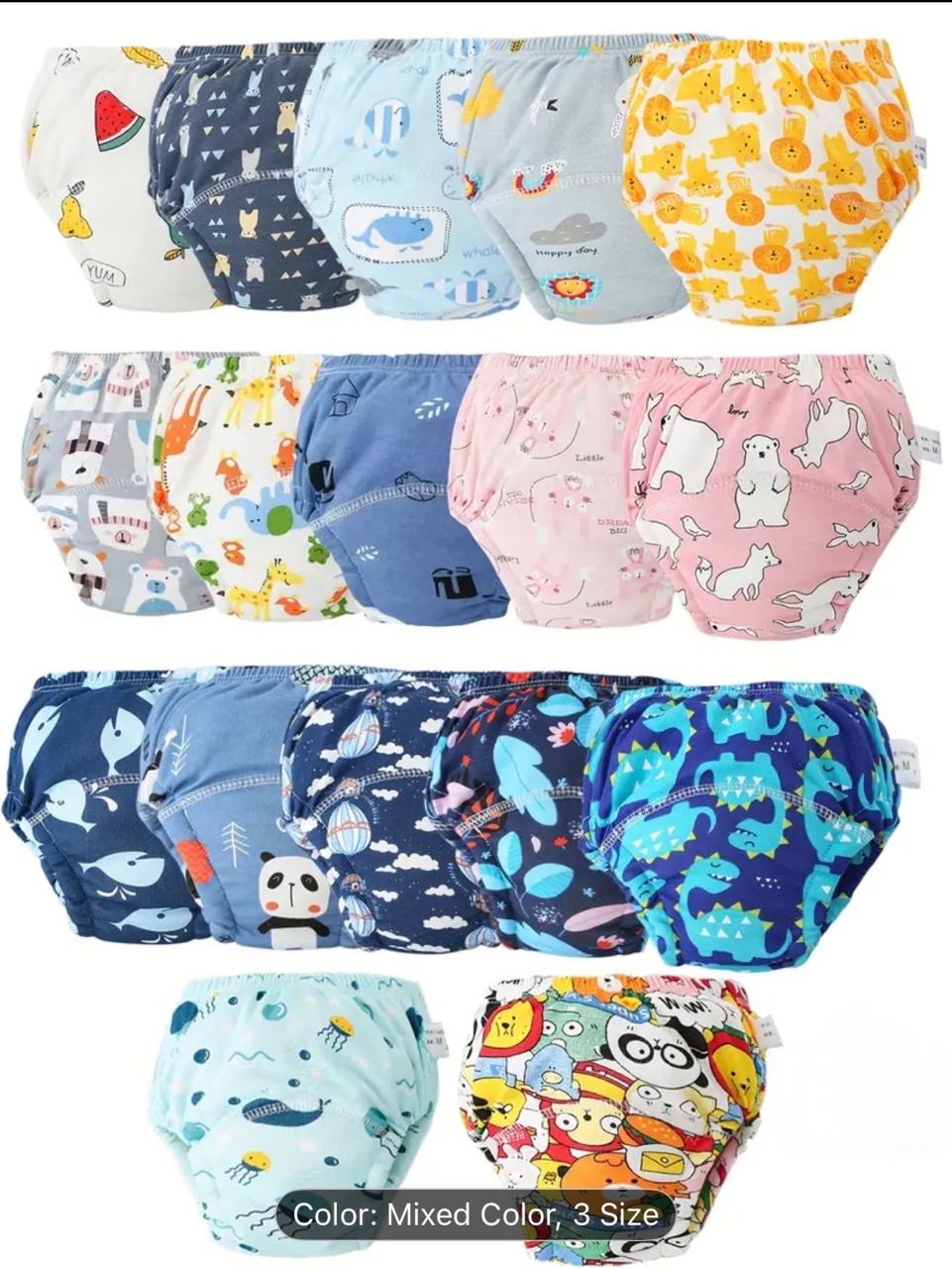 Kids Summer 1 To 3 Pcs Impoted Reusable Training Pants kids reusable baby diaper