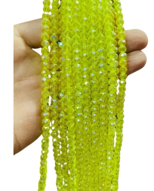 6mm Crystal Beads (80+ Pieces) for DIY Jewelry Making & Clothing Designs – High-Quality AB Crystal Beads | Yarn Vista