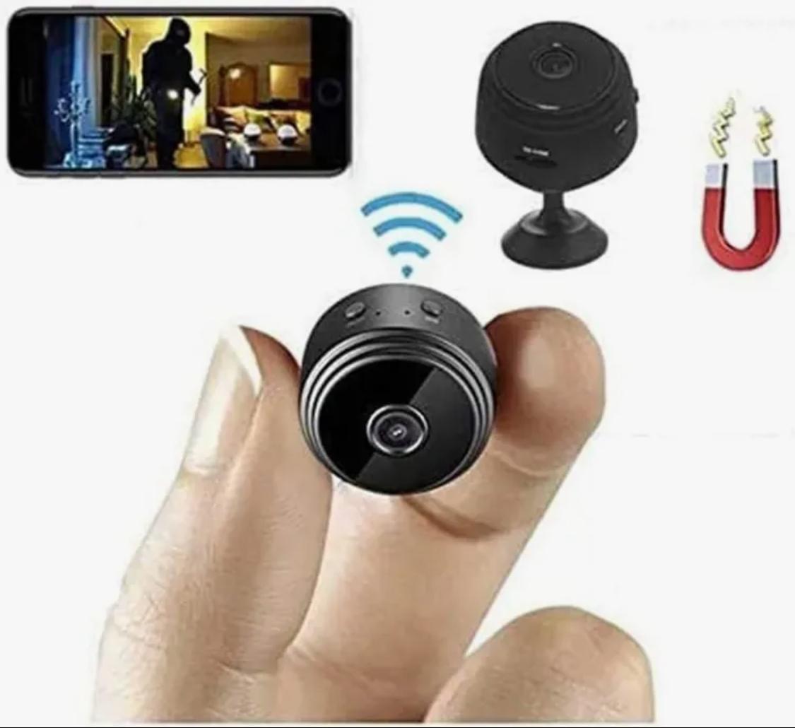 WiFi Mini HD Camera 1080p 2 Mega pixel Camera Lens Upto 128 GB Memory Card Supported Wireless Video And Video Recorder  Security Monitoring Camera Mini Portable Wifi Hd Camera