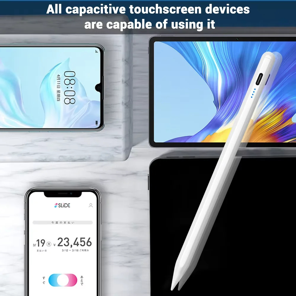 Universal Stylus Pen – Fine Point Metal Tip Touch Screen Pen for Android,Tablet & PC | Smooth Writing, Drawing & Note Taking Experience | Lightweight High Precision Digital Stylus