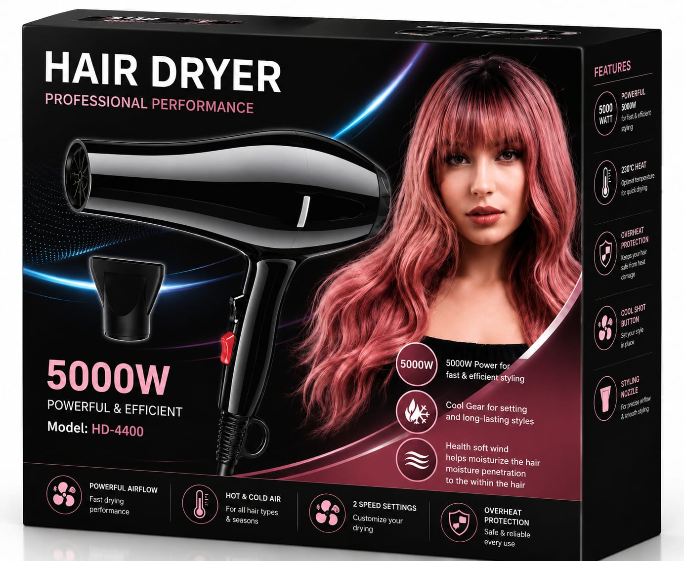 Hair Dryer - Professional Hair Dryer