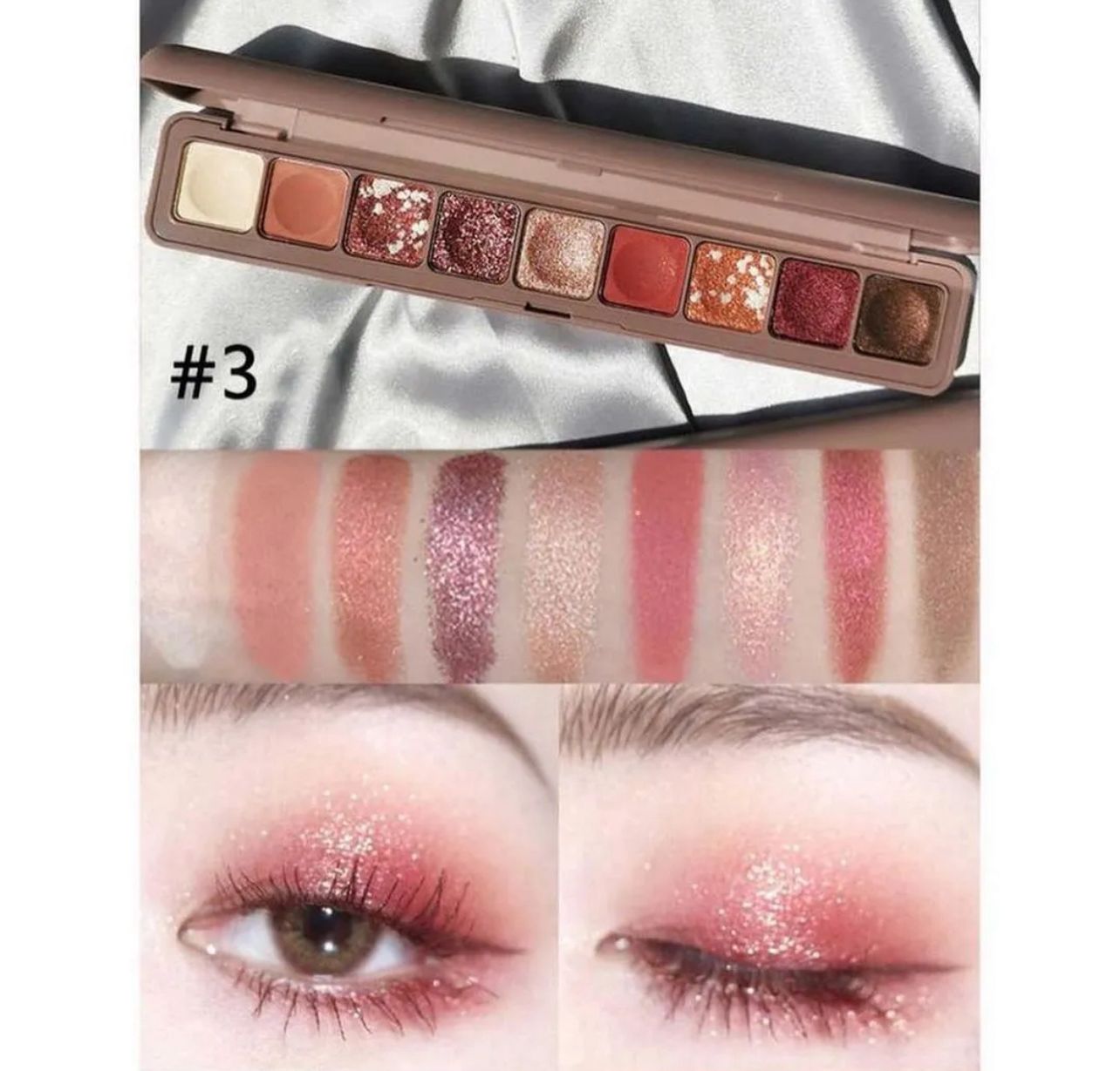 9 Colors Keyboard Eyeshadow Palette Pearly Matte Glitter Eyeshadow Pallet Long Lasting Waterproof Glitter Galaxy Eye shadow Makeup Palette