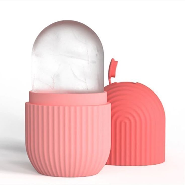 Silicone Ice Cube Roller Massager for Face Silicone Cube Tray Shape Face Facial  Eyes and Neck Naturally Conditioning and Skin Care - Reusable Massage Silicone Ice Mold Face Massage Roller Frozen Facial Reusable Ice Face Roller Skincare Tool