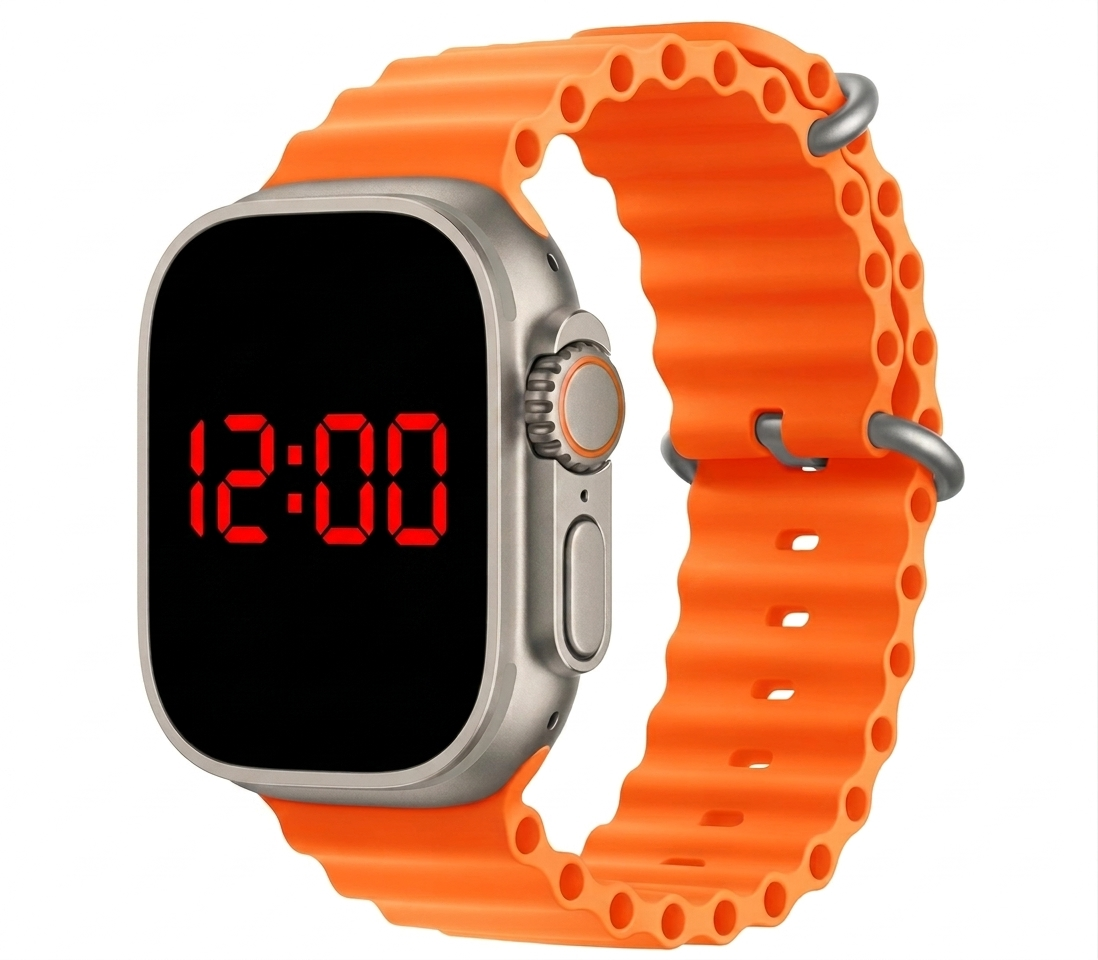 Silicone LED Watch with Acrylic Case