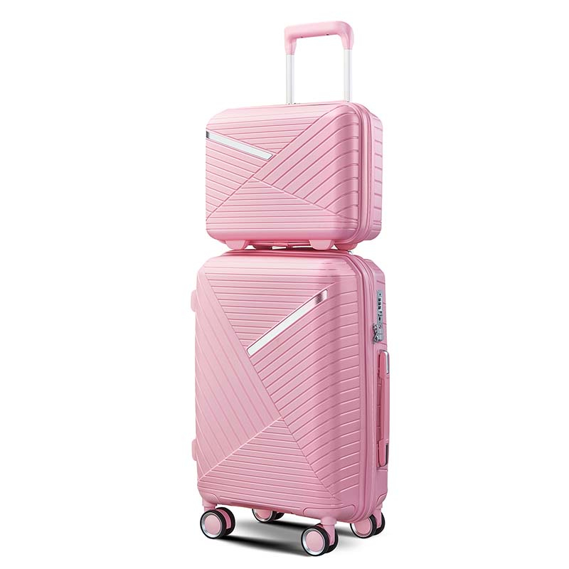 Beauty 14 Inch Suitcase Waterproof Plastic Makeup Storage Box Zipper Travel Cosmetic Bags Case