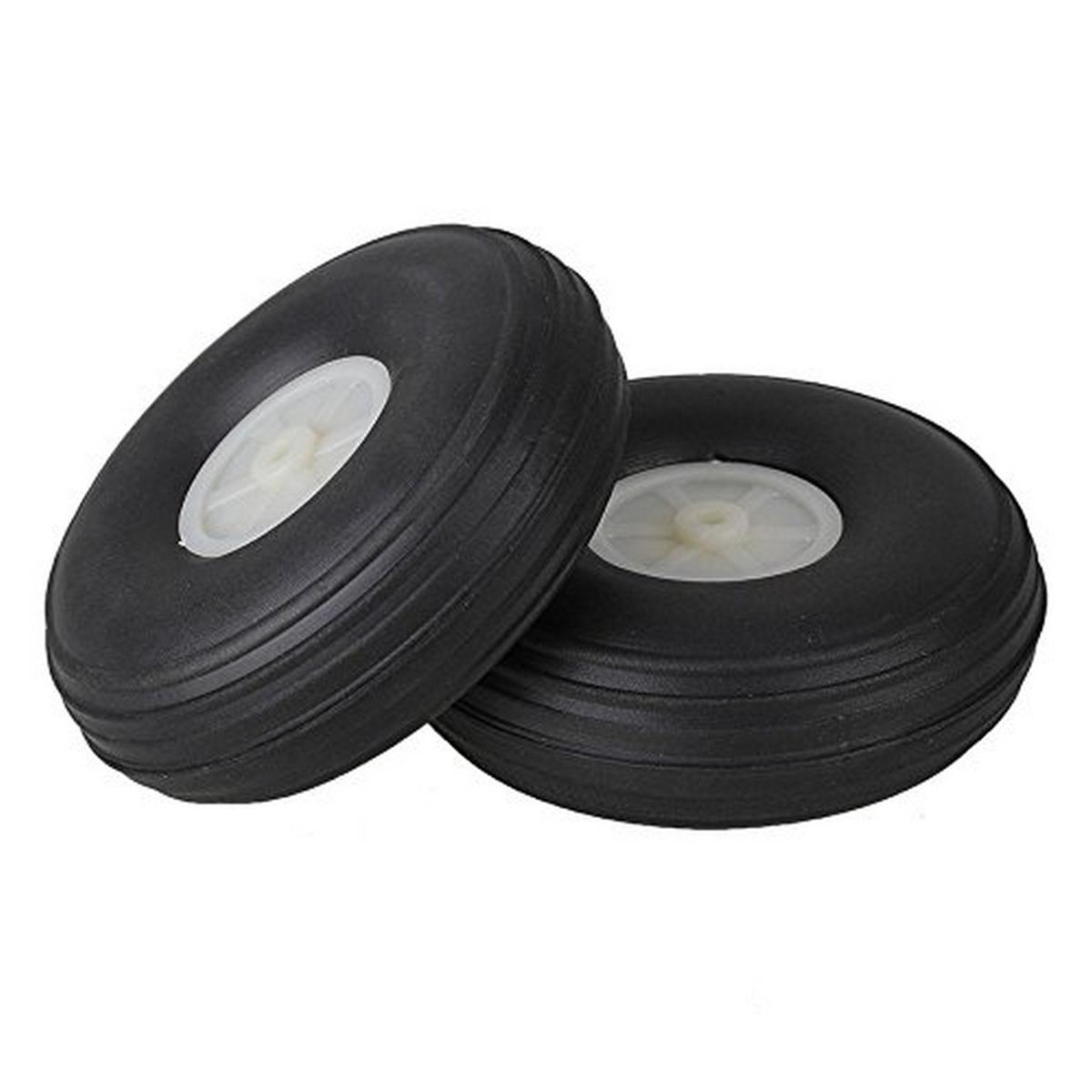 Pair of RC Plane Tire (Wheel) 2 inch (5.08cm) replacement
