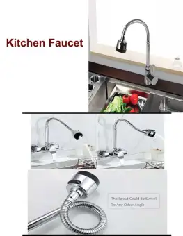 Flexible Kitchen Tap Basin Water Faucet Neck Shower Hoes 360