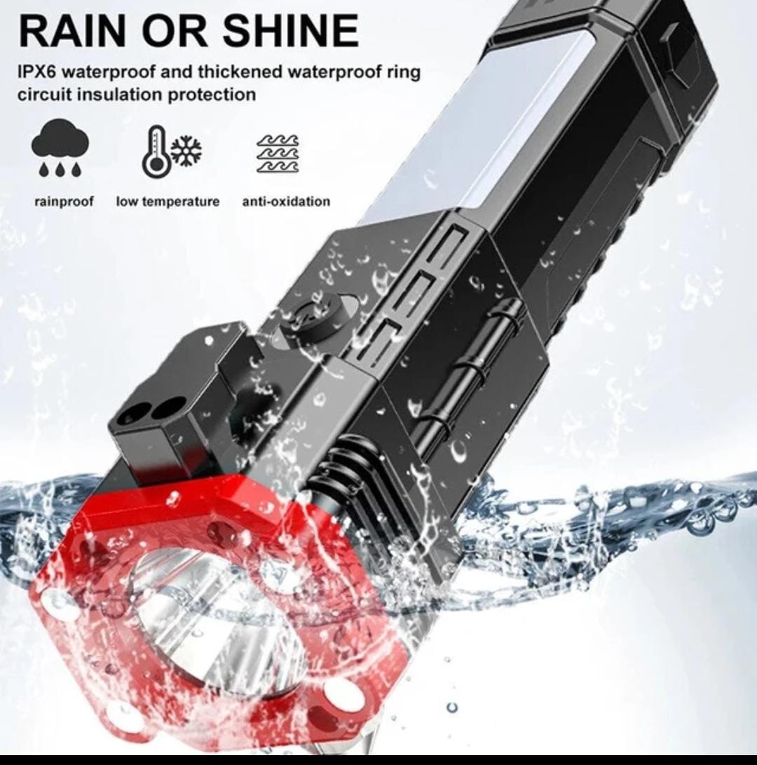 High Power LED Torch Light – Super Bright Rechargeable Flashlight for Home & Outdoor Use