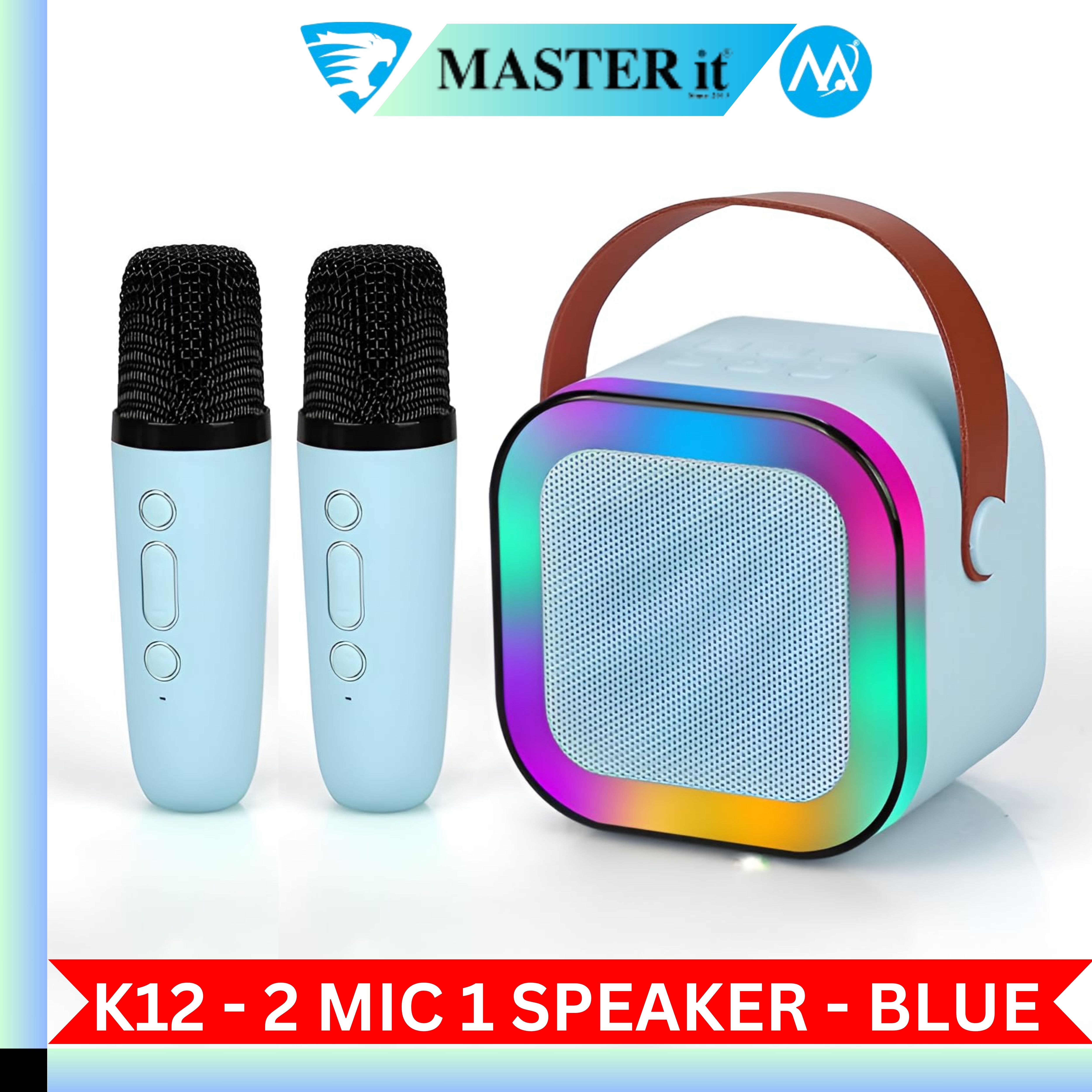 K12 Karaoke Machine Portable Bluetooth 5.3 PA Speaker With 1 - 2 ...