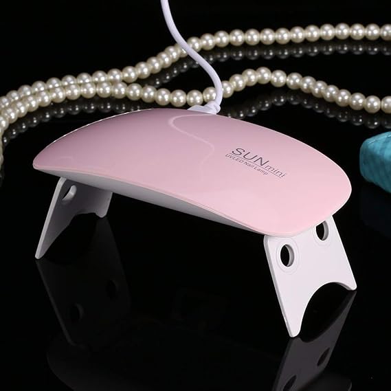 Portable UV/LED Gel Lamp – 6W Mini Nail Dryer with Foldable Stand