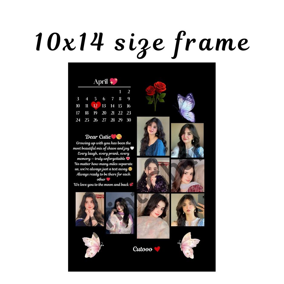 Bestie Bliss Birthday Frame – Custom Photo Collage & Sweet Messages