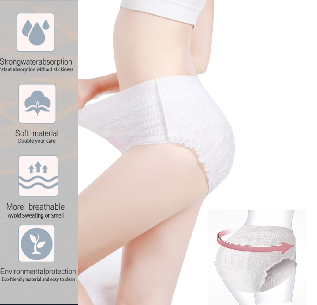 Disposable Period Panty, Women Period Underwear, Postpartum panty, Sanitary Napkin Pants, Menstrual Pull-up Pant
