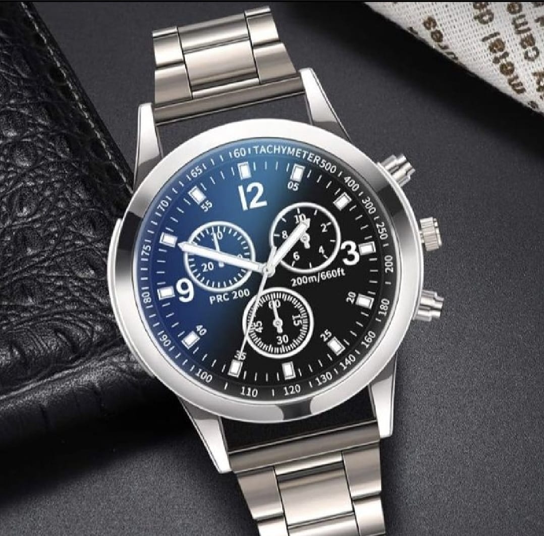 Pack Of 4 New Fashion Sun Moon Star Diamond Men's Fashion Luxury Watch Round dial wrist watches hand watch-silver watch- men watches-watch for boys-watch for men-watch for kids-watch for young's-watch for boys stylish-branded-business steel straps-watch