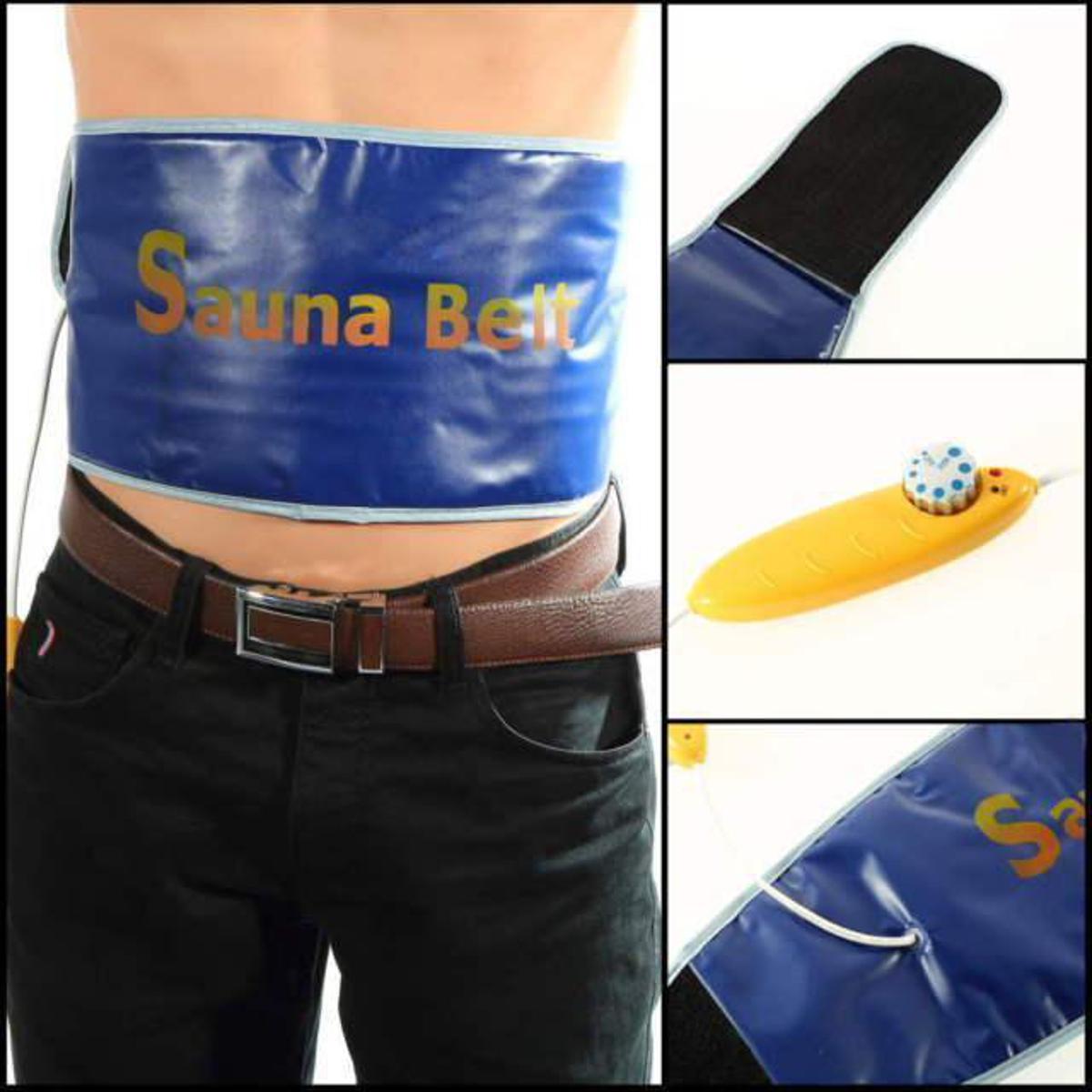 Slim Sauna Belt - Blue & Yellow
