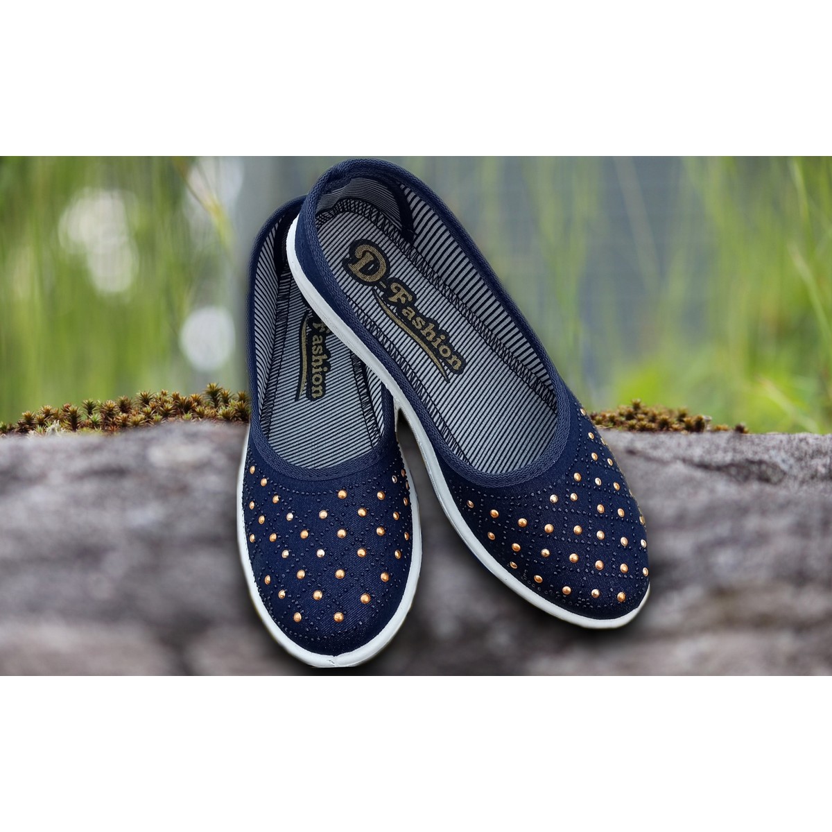 studded canvas shoes