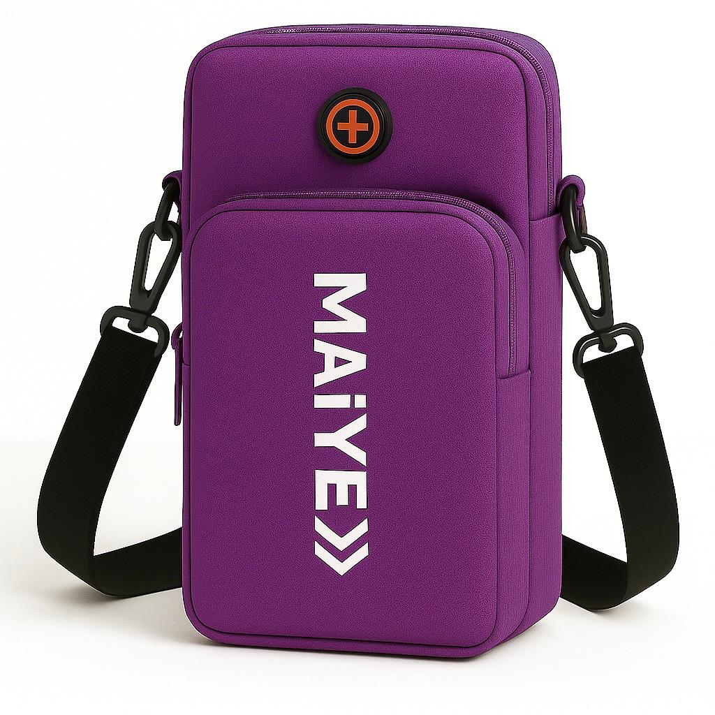 Balloon Nylon Mobile Phone Crossbody Bag – 3-Layer Wallet