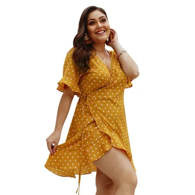 Gold dot cheap dress