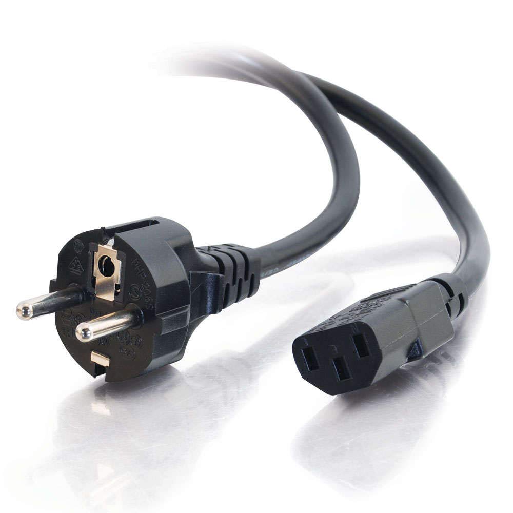 POWER Supply Cable AC Power Cord for PC & Monitor and Laptops Multipurpose - Copper - 1.5M