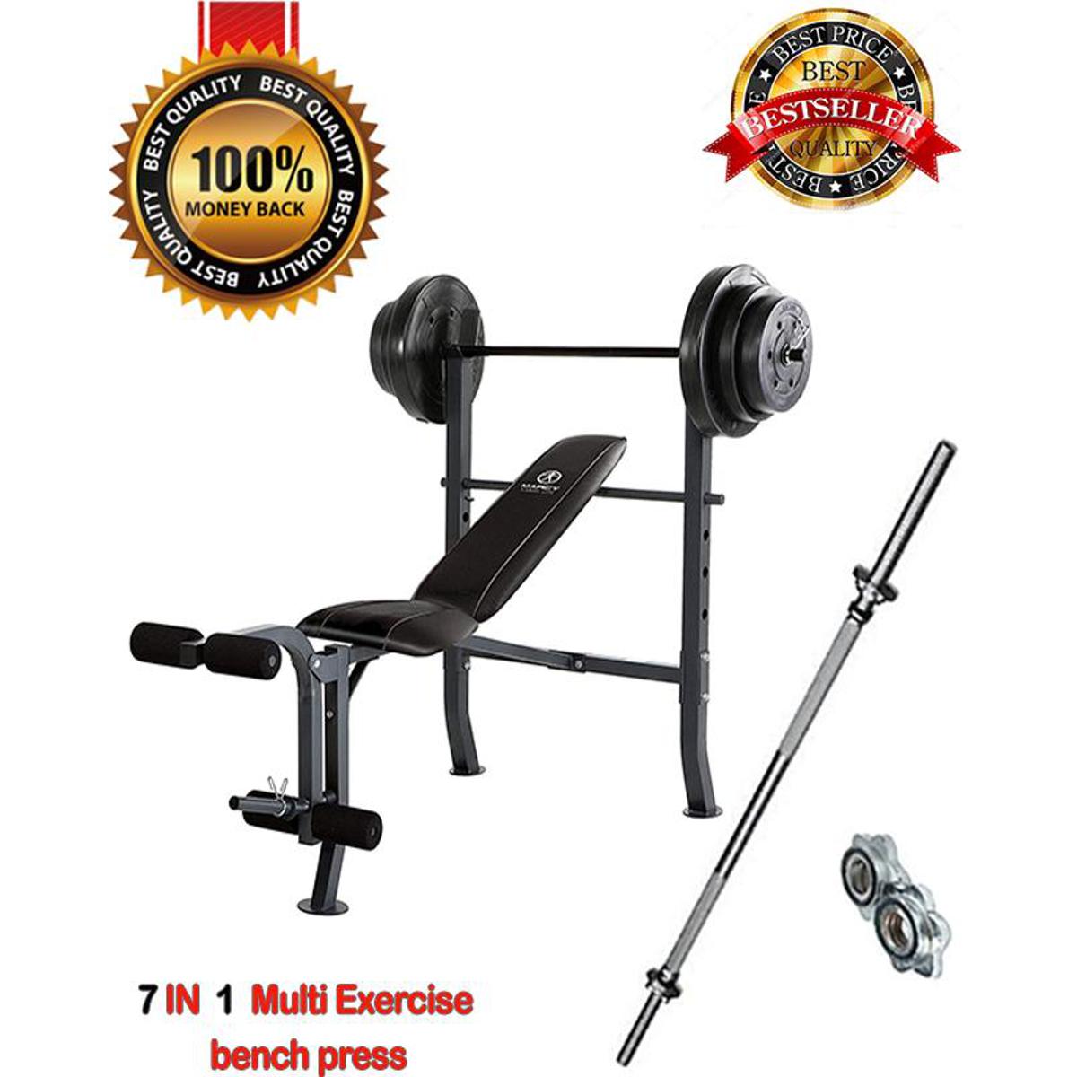 Marcy Diamond Elite MD2082W Standard Bench W/ 100lb Weight, 42 OFF