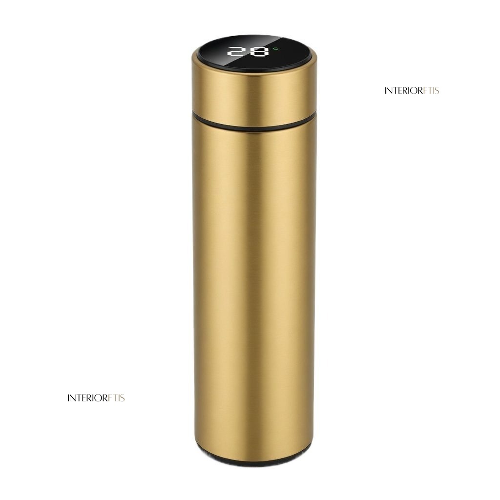 Digital Water Bottle, LED Temperature Display, Hot Cold Vacuum Flasks, stainless Steel Thermos, LED 500ML Smart Thermos