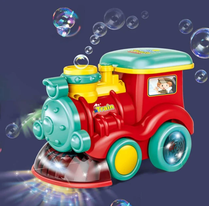 Cartoon Train Bubble Music Toy For Boys Girls