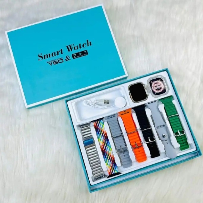 Y99 Germany Ultra Smart Watch 10+1 8 Straps 1 Jelly Case 1 Screen