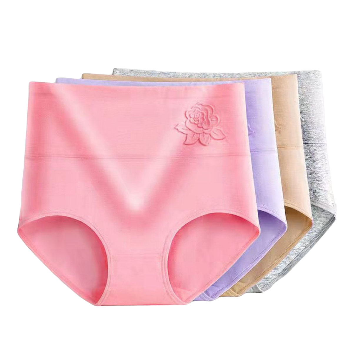 Pack of 2 Women's Cotton Regular High Waist Brief Panties