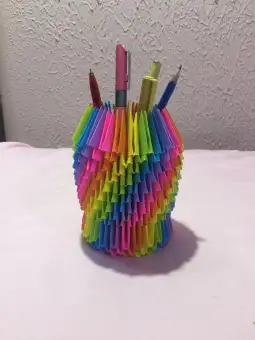 3d Origami Pencil Holder Pen Stand Pencil Holder Stand