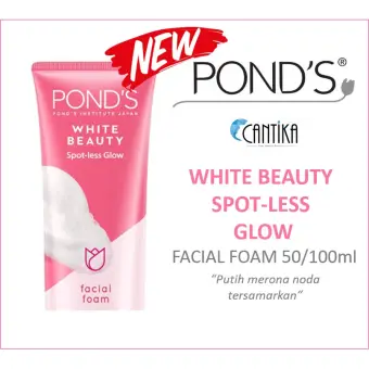 facial foam ponds white beauty spotless glow
