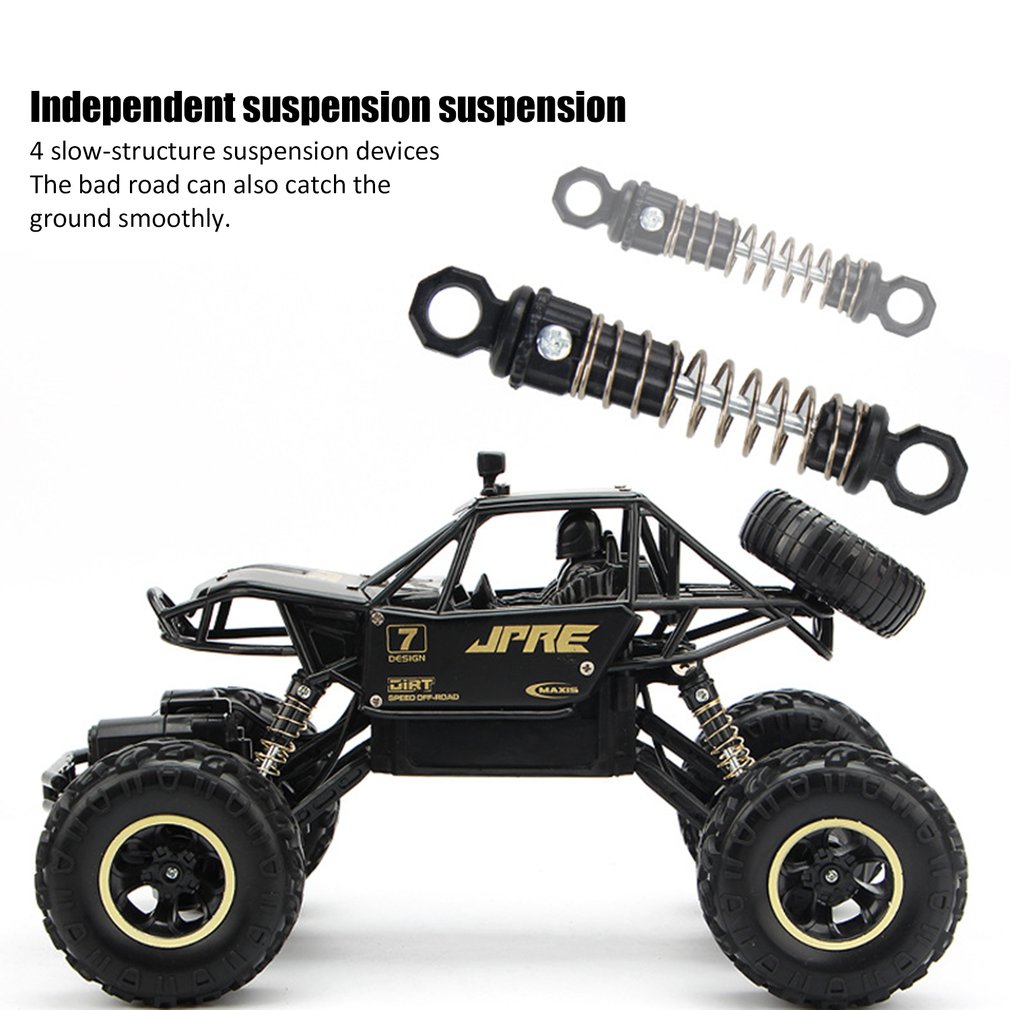 Rock Crawler Electric RC Vehicles 4x4 Alloyed Remote Control Toy Car for Kids & Boys