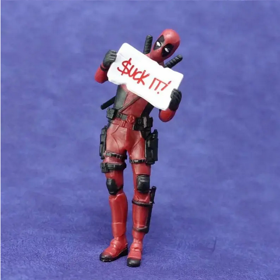 06 Marvel Deadpool Action Figures Mini Doll Car dashboard, desktop, CPU tower Decoration Collectibles