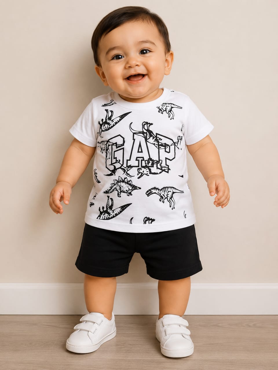 T-Shirt & Sneakers | Kids Casual Summer Wear | Soft Cotton | Lightweight | Boys & Girls Fajar Stock