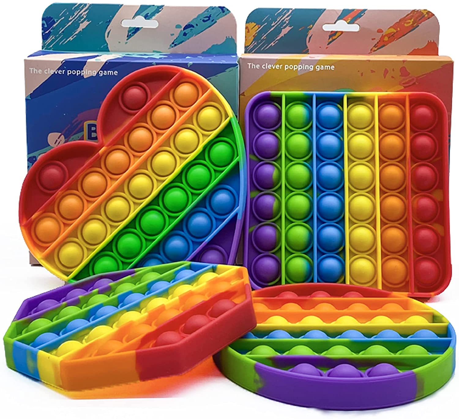 Anti Estrés Popits De Manzana Paquetes De Juguetes Sensoriales Pop