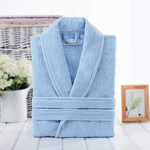 Eminence Bathrobe for Men and Women, Made of 100% Combed Cotton Terry Bath Gown Towel