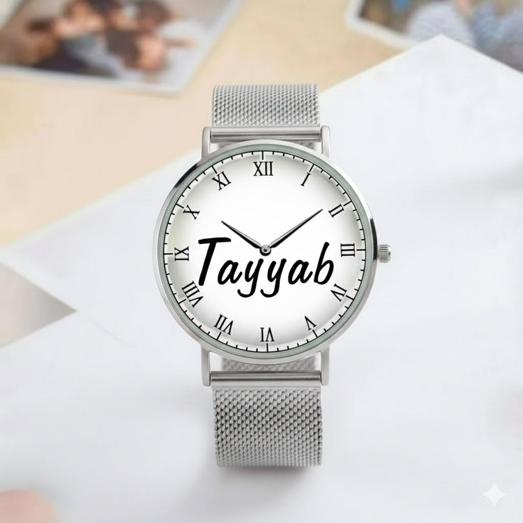 Your Photo and name on your Watch Customized photo watch