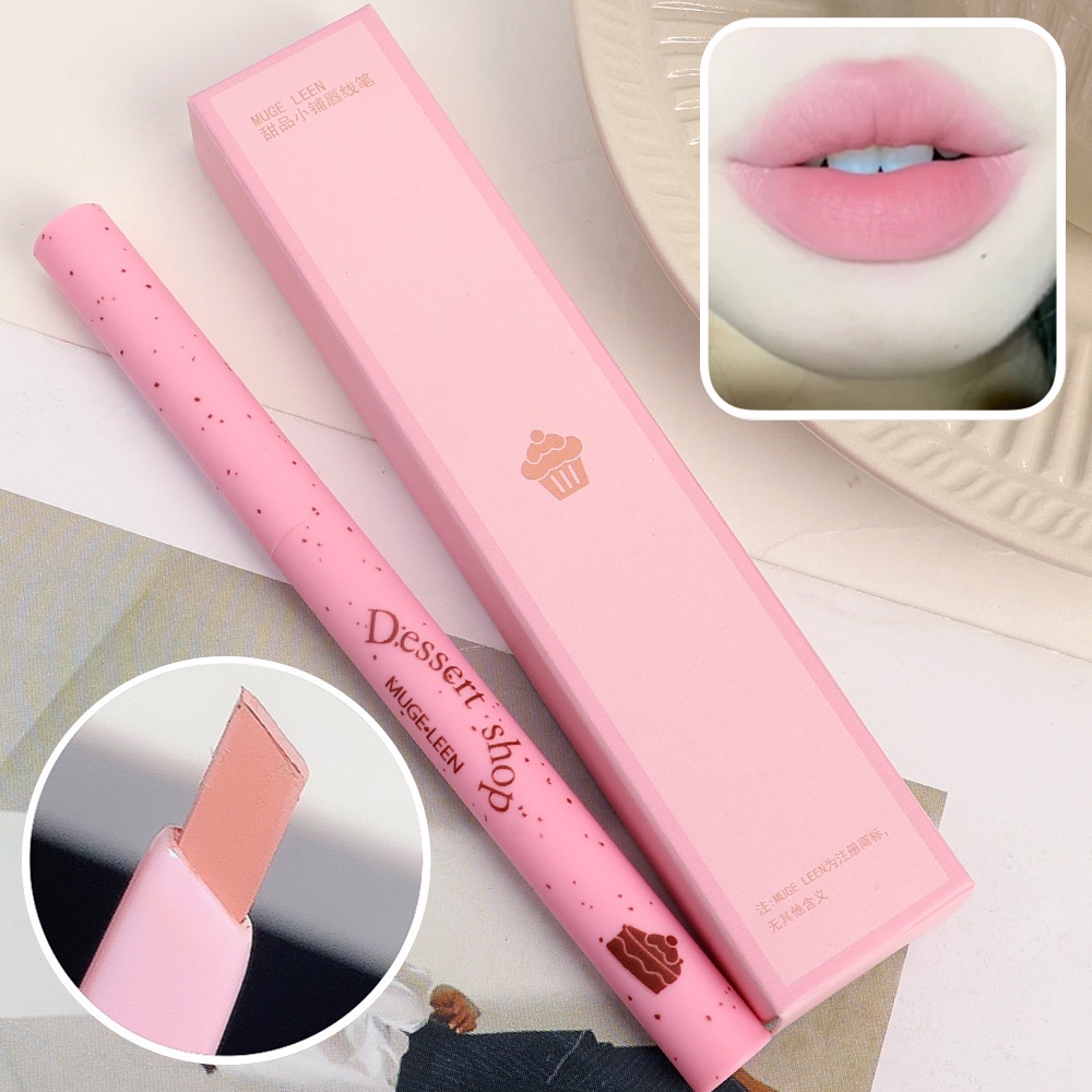 Lady Plump Lips Contour Pen / Flat Design Velvet Matte Lip Liner Pen / Women Lip Cosmetics / 5