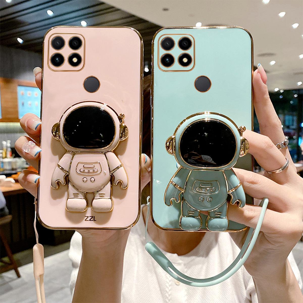 Süße Astronaut Hülle Für Xiaomi Redmi 9C – Mit Kickstand, TPU, Stoßfest