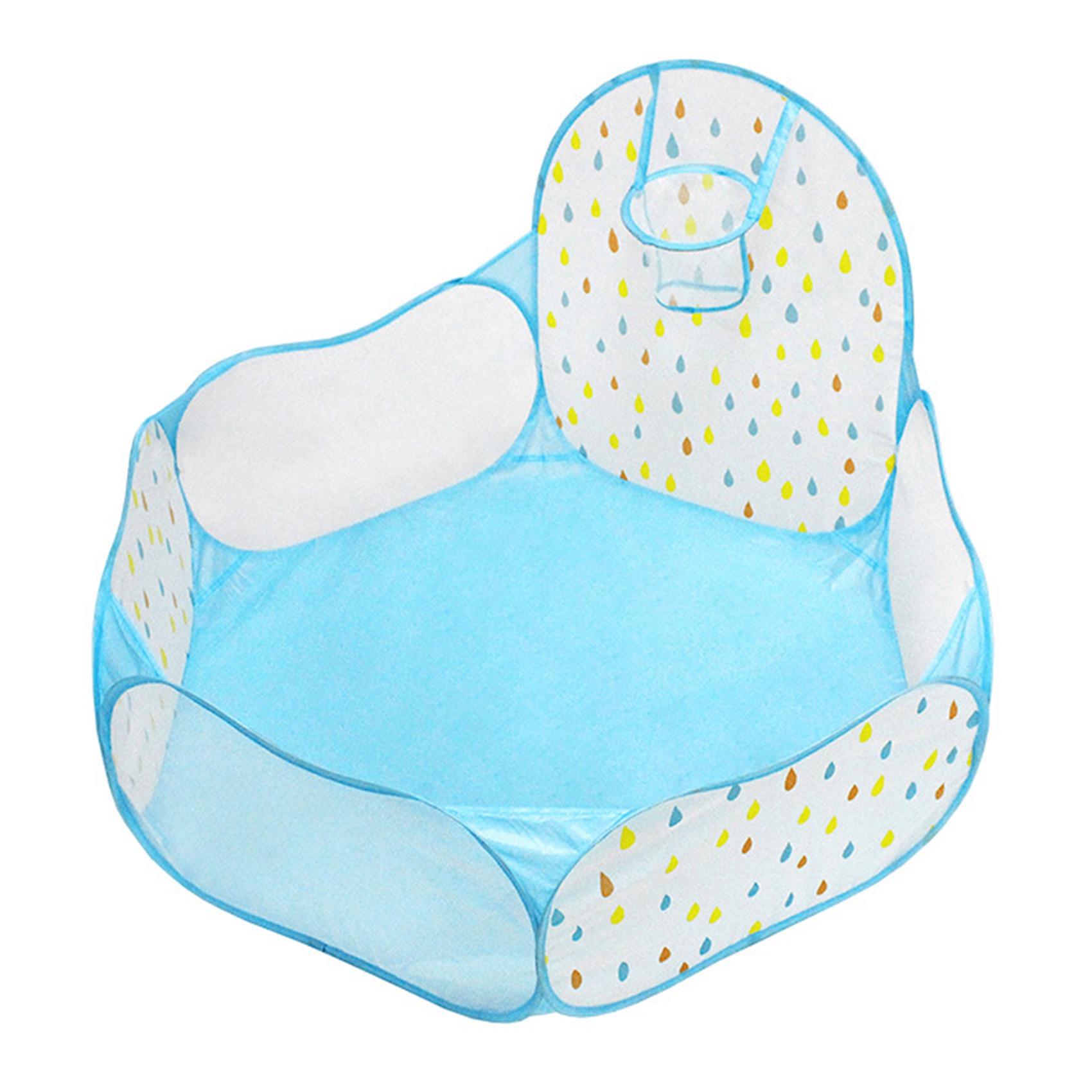 dog bed made from playpen