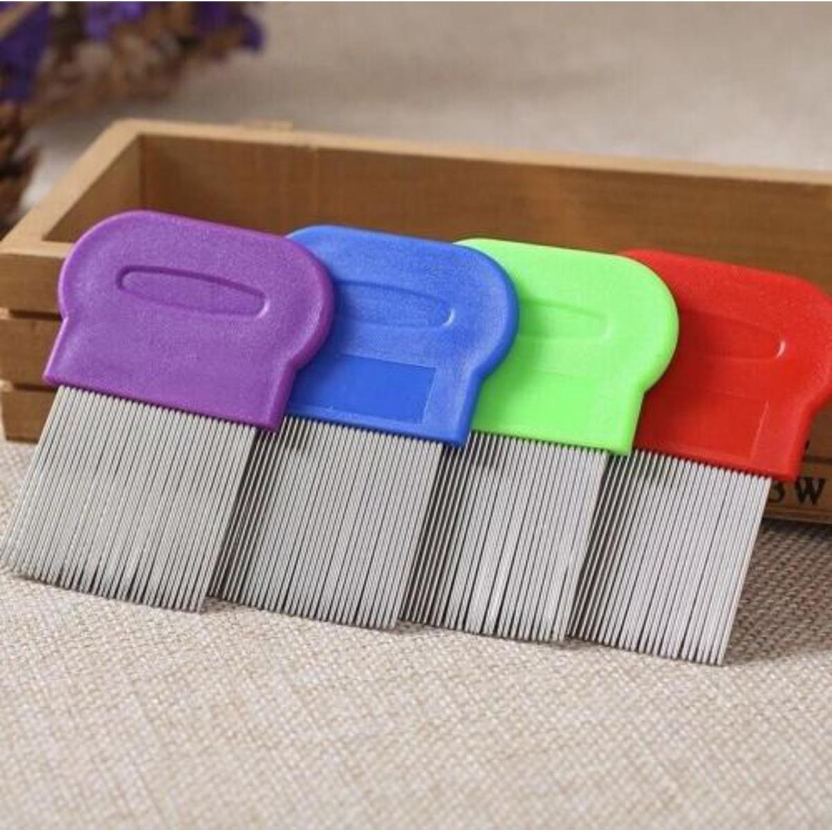Stainless Steel Lice Comb – Effective Nit & Lice Egg Removal Hair Comb for Head