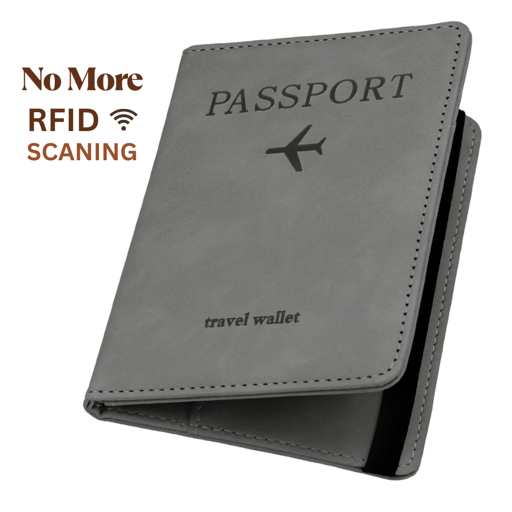 FANTZEI Passport Cover-Passport Holder Travel Wallet-RFID-Blocking Passport Case Travel Accessories Card Holder With Sim Slots Cards Wallet Unisex Travel Gift