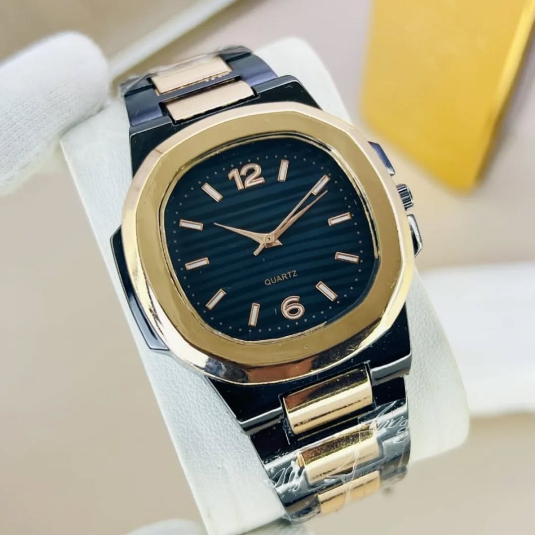 Bin-b Nautilus Watch for Men Stainless Steel Strap Quartz Watch Business and Ultra Thin Style Multiple Colors