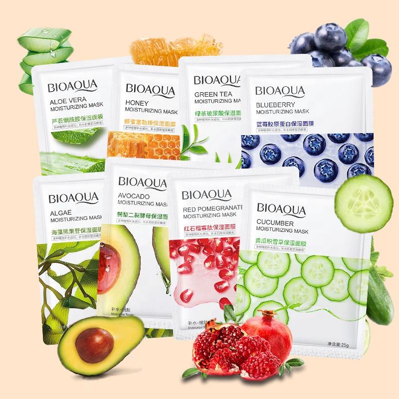 Moisturizing Face Mask Sheet Brightening Skin Repair Masks Hydrating Whitening & Refreshing Skin Care