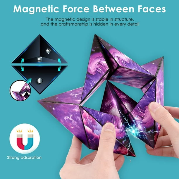 Changeable Magnetic Magic Cube 3D Decompression and 72 Shapes For Kids Toys