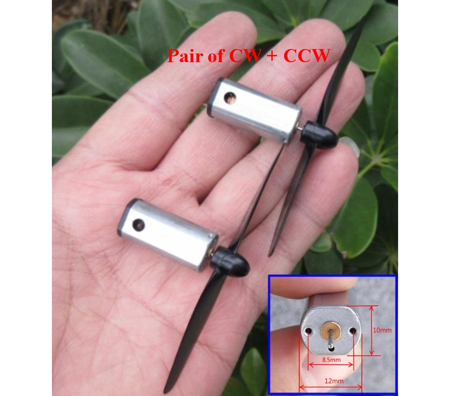 Pair of N50 DC motor with propellers 3.7V Aircraft