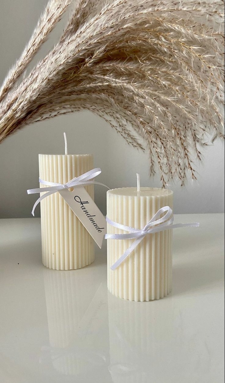 (1 pc) Scented Pillar Candle, Jasmine Daraz.pk