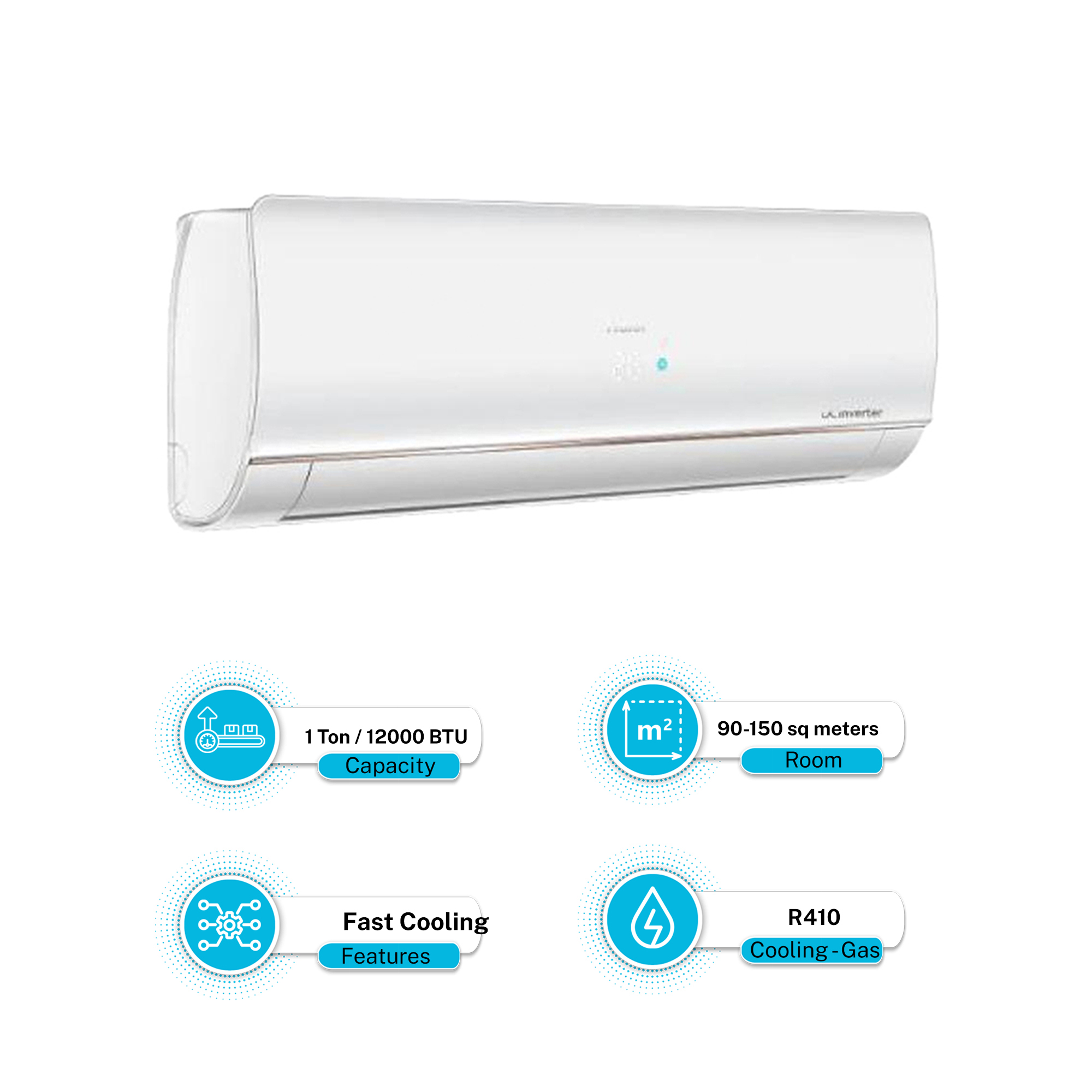 Haier Split 1 Ton Inverter Series AC HSU 12LFCB with free Installation