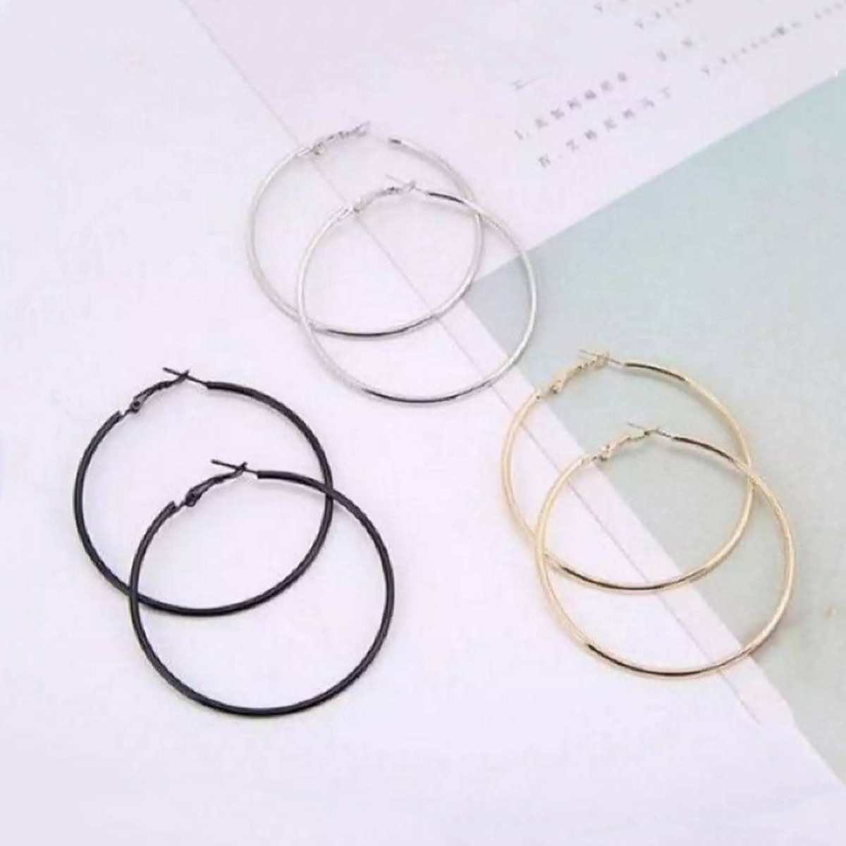 Ladies Round Shape Bali Pack of 3 For Beautiful and Pretty Woman-Girls