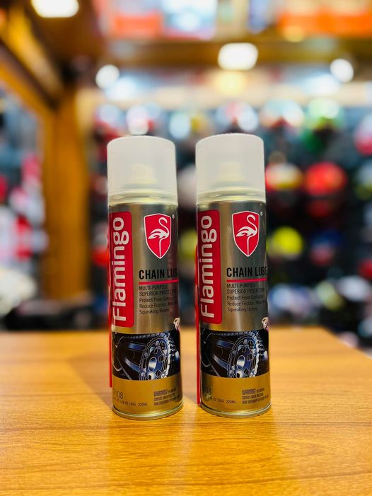 Flamingo High-Quality Bike Chain Lube Spray - 220ml Multipurpose Motorcycle Chain Lubricant