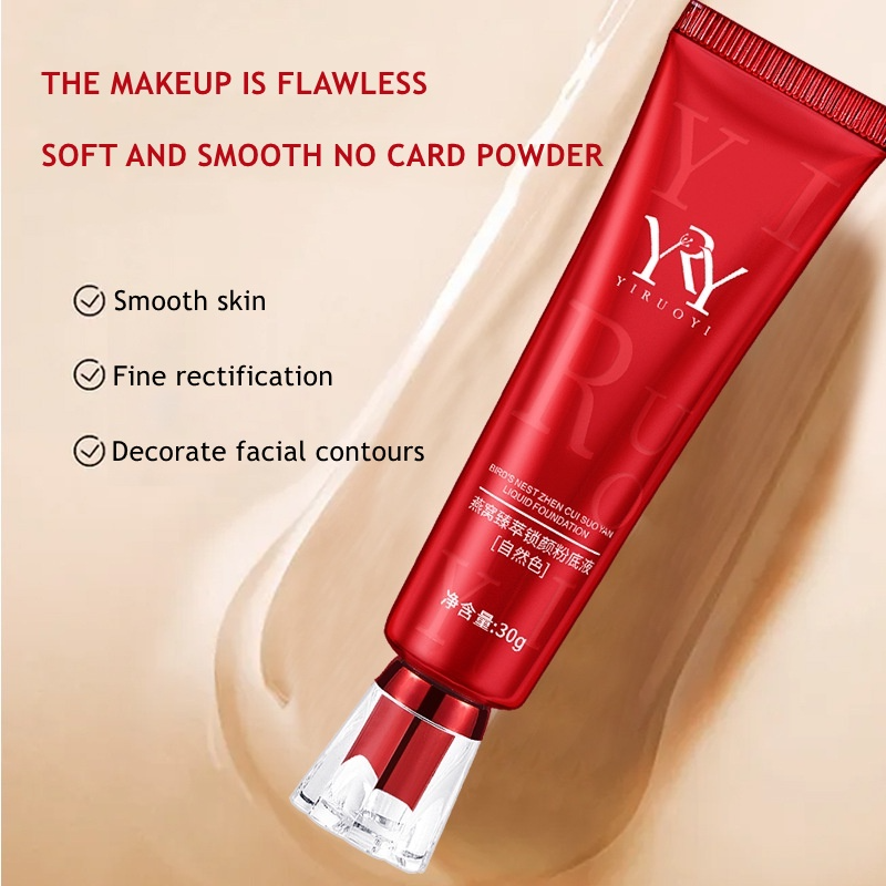 YRY Liquid Foundation - Oil-control Waterproof Hydrating Makeup Base Cream