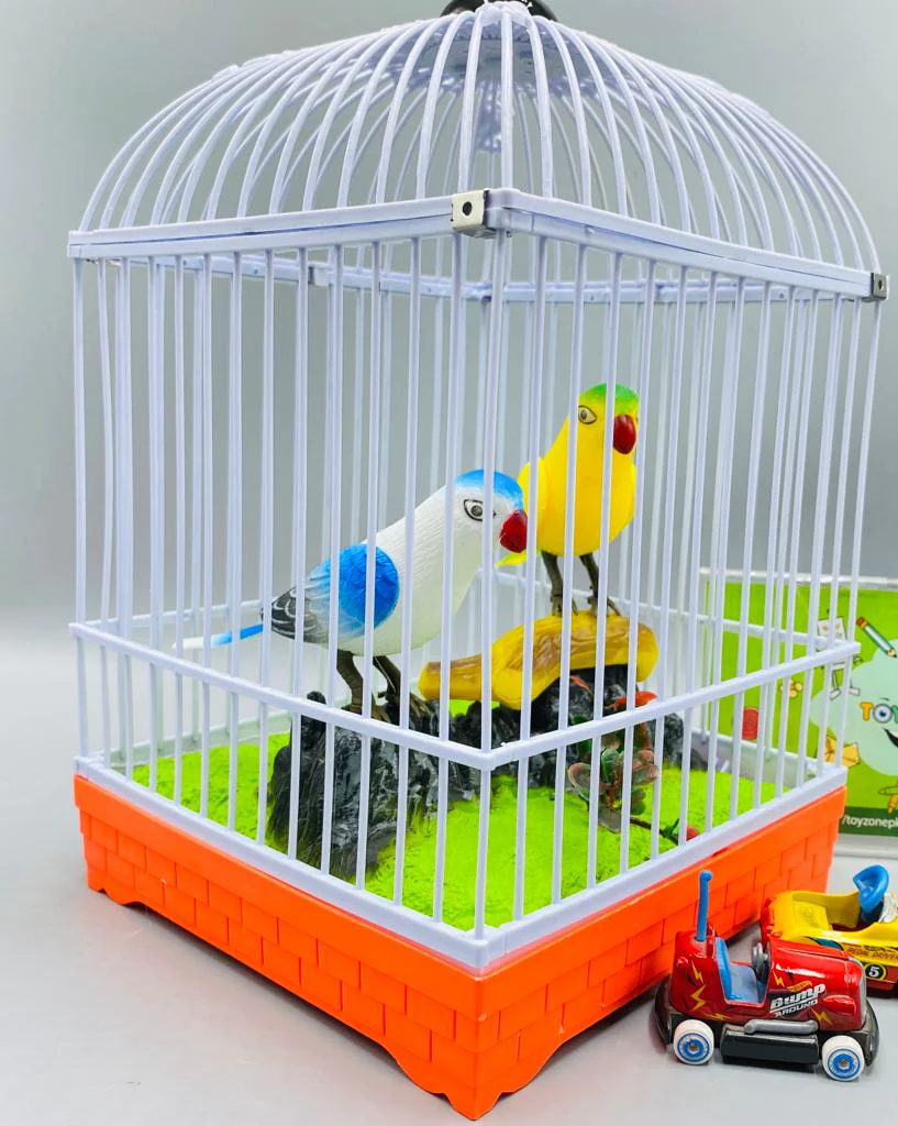 Beautiful Singing Birds Induction Electric Parrot Toy Bird Children Parrot Cage Toys For Kids
